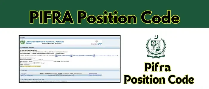 PIFRA Position Code.