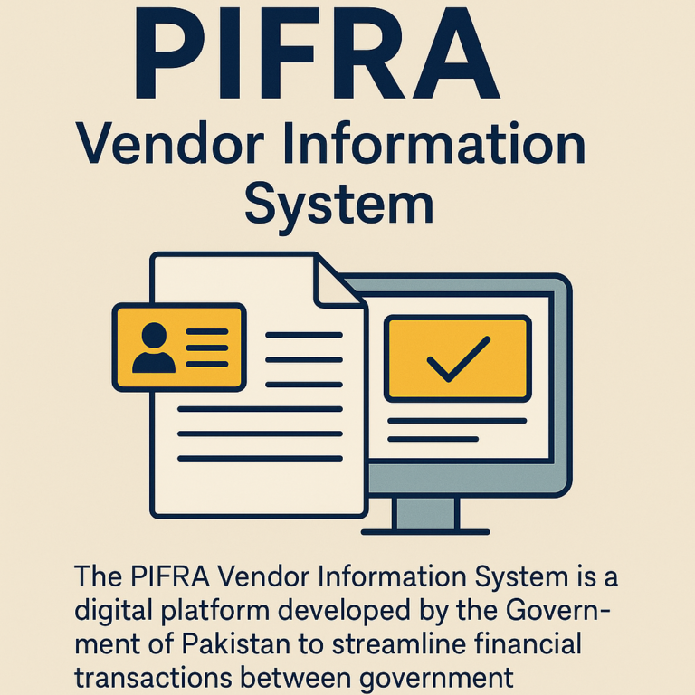 PIFRA Vendor Information System