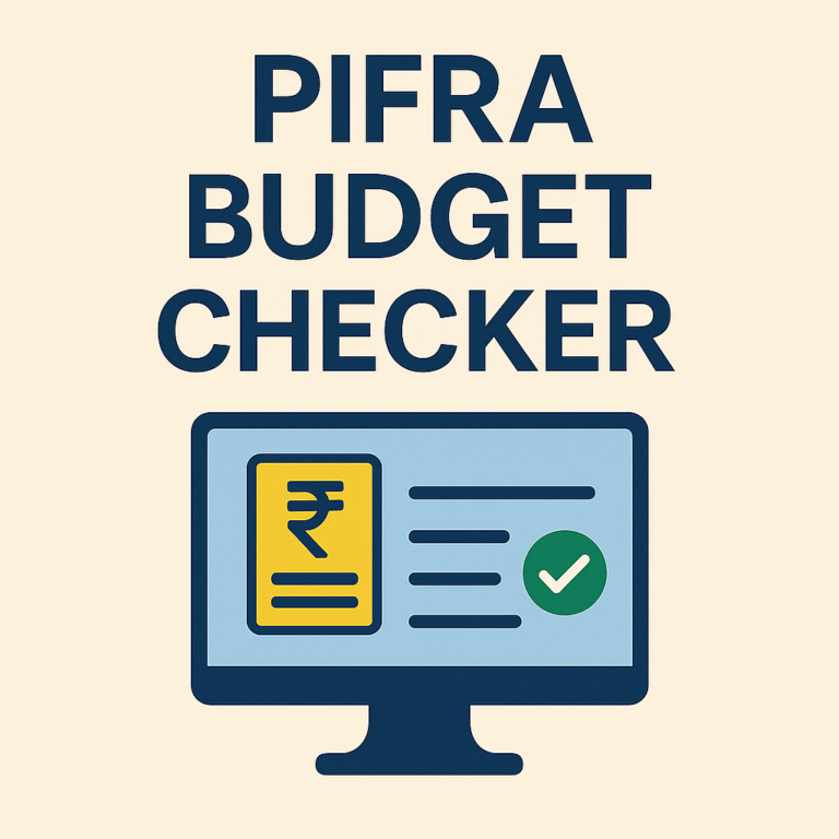 PIFRA Budget Checker Online