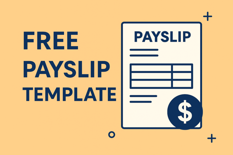 Free payslip template